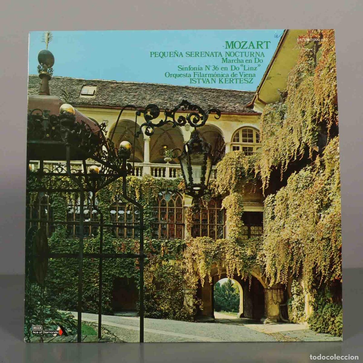Discos de vinilo: LP. Eine Kleine Nachtmusik, March in C, Sinfon&iacute;a n&ordm; 36 en Do Linz - Mozart - KERTESZ