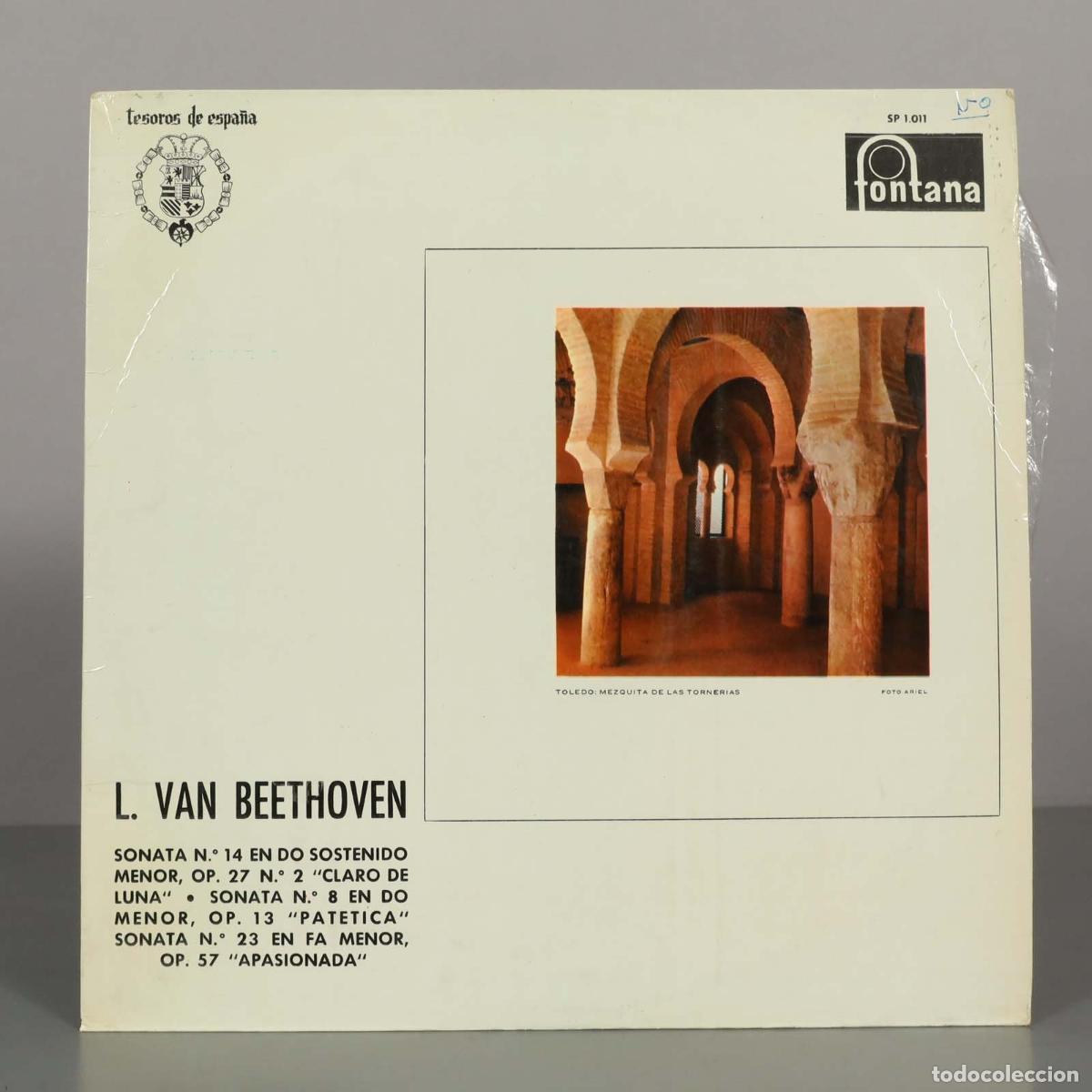 Discos de vinilo: LP. Sonata n.&ordm; 14 Claro de Luna, Sonata n 8 Pat&eacute;tica, Sonata n 23 Apasionada - Beethoven OTTERLOO