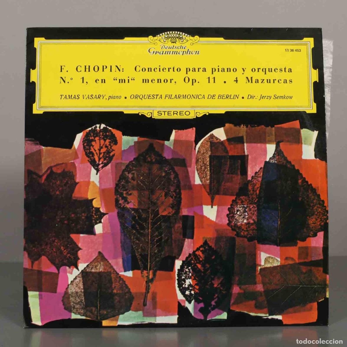Discos de vinilo: LP. Chopin: Concierto para piano y orquesta N.&ordm; 1, 4 Mazurcas - V&aacute;s&aacute;ry
