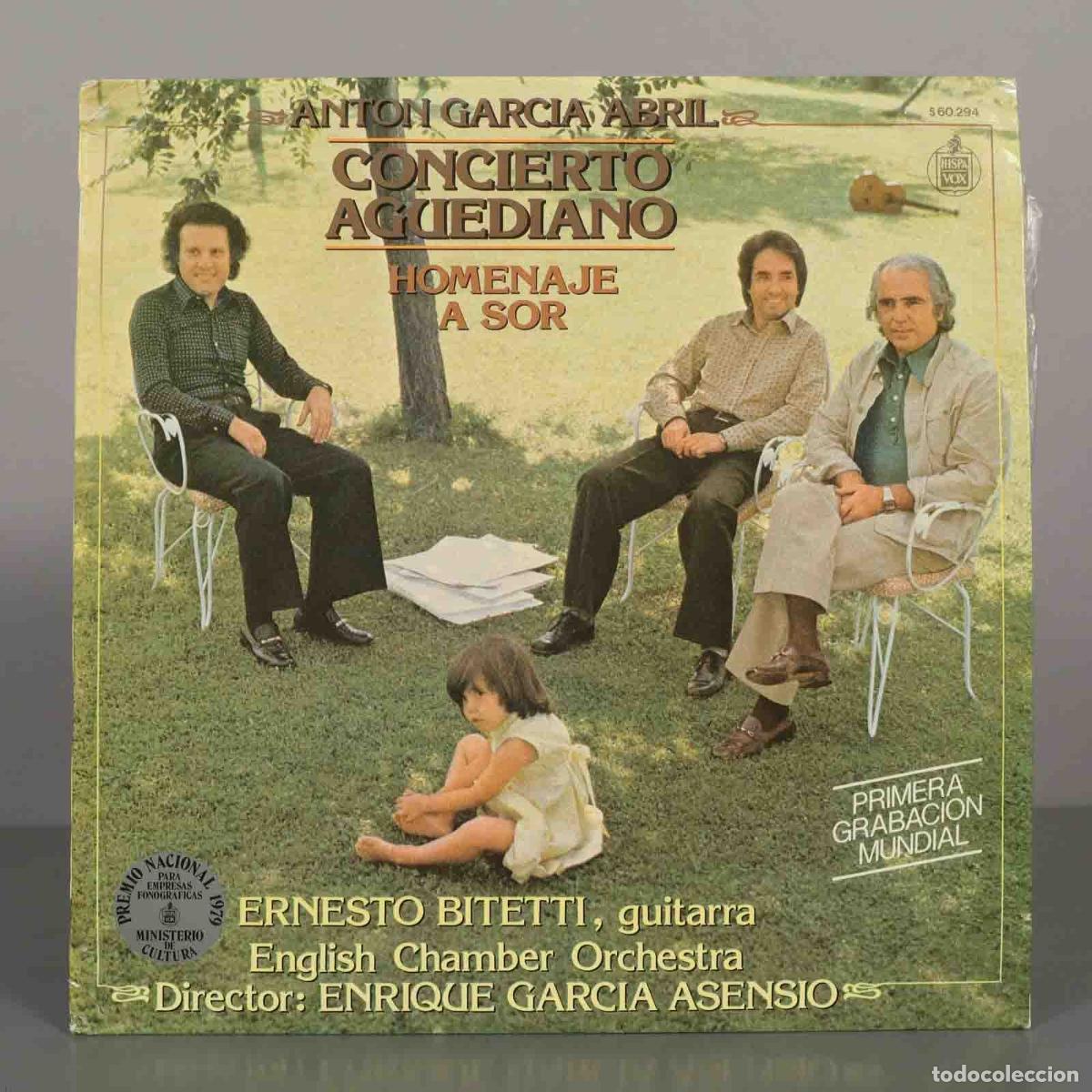 Discos de vinilo: LP. Concierto Aguediano / Homenaje a Sor - Ant&oacute;n Garc&iacute;a Abril - Ernesto Bitetti, Enrique Garc&iacute;a Ase
