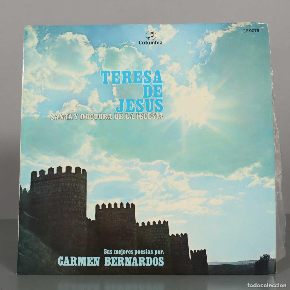 Discos de vinilo: LP. Teresa de Jes&uacute;s: Santa y Doctora de la Iglesia - Sus mejores poes&iacute;as - Carmen Bernardos - Colum