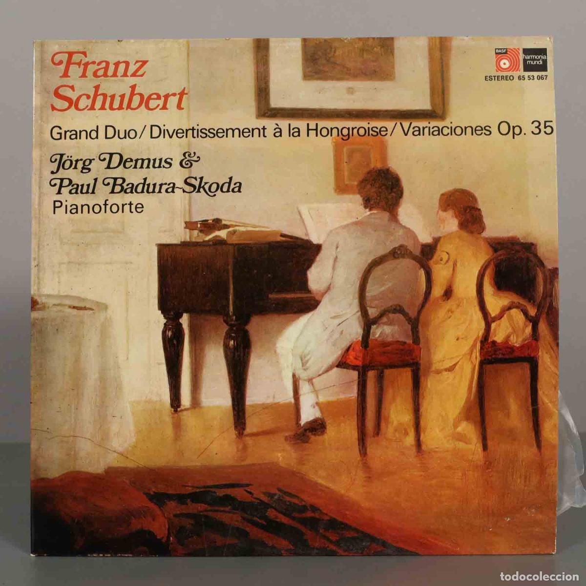Discos de vinil: LP. Grand Duo / Divertissement &agrave; la Hongroise / Variaciones Op. 35 - Franz Schubert - J&ouml;rg Demus, P