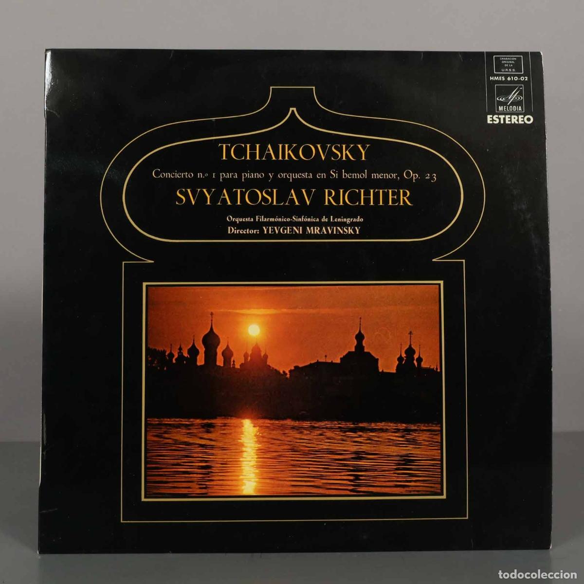 Discos de vinil: LP. Concierto n.&ordm; 1 para piano y orquesta en si bemol menor, Op. 23 - Tchaikovsky - Richter