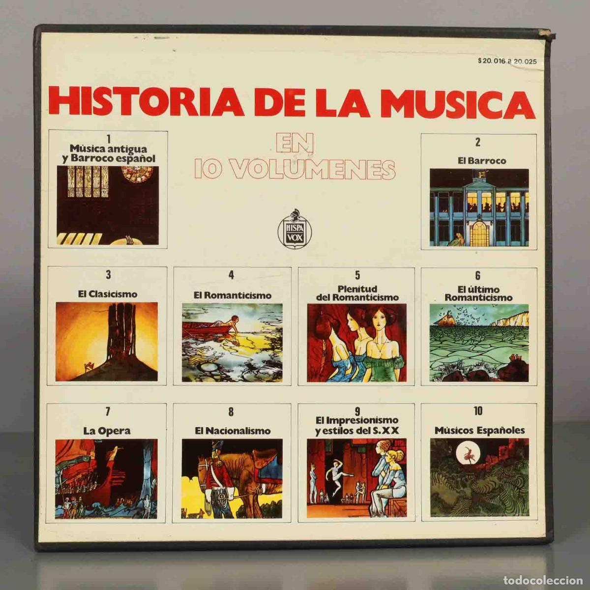 Discos de vinil: LP. Historia de la M&uacute;sica en 10 vol&uacute;menes - Hispavox