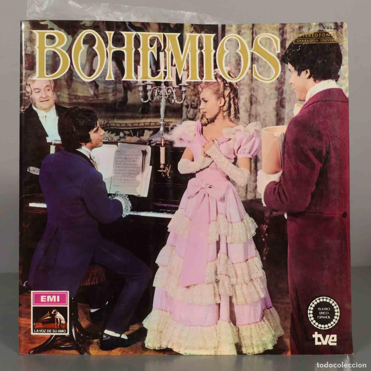 Discos de vinilo: LP. Bohemios - Amadeo Vives, Guillermo Perr&iacute;n, Miguel de Palacios, Federico Moreno Torroba,