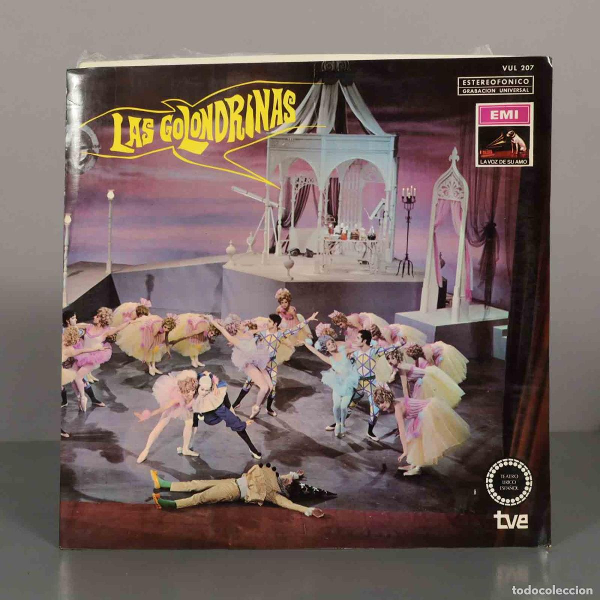 Discos de vinilo: LP. Las Golondrinas - Jos&eacute; Mar&iacute;a Usandizaga, Juan de Ordu&ntilde;a, Mari Carmen Ram&iacute;rez, Carlo del Monte,
