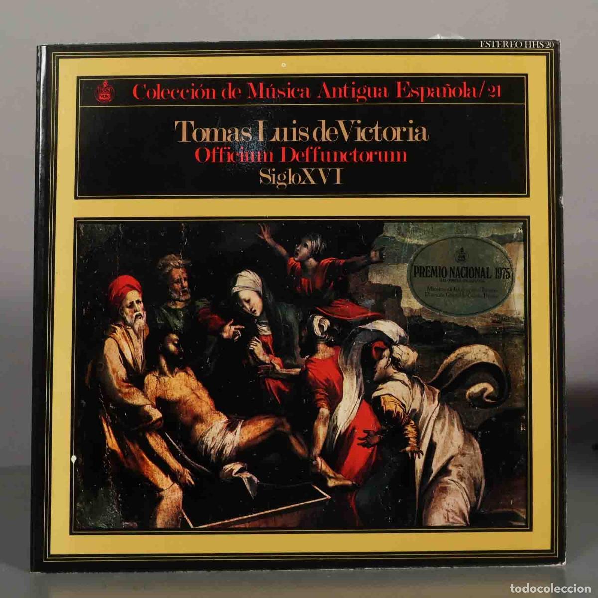Discos de vinilo: LP. Tom&aacute;s Luis de Victoria - Officium Deffunctorum - Siglo XVI - Coros de Radio Televisi&oacute;n Espa&ntilde;ola