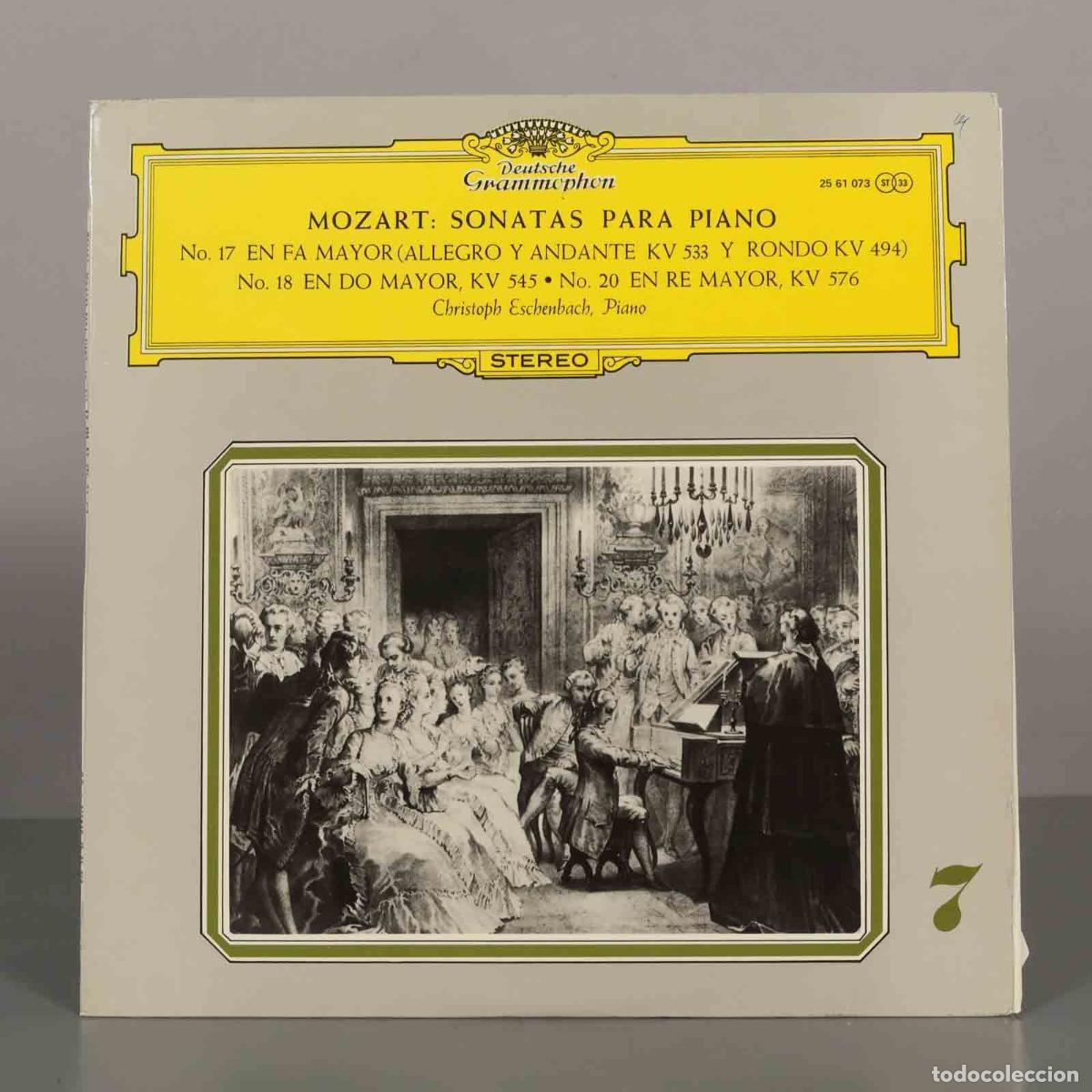 Discos de vinilo: LP. Mozart: Sonatas Para Piano - Christoph Eschenbach - Deutsche Grammophon kv 533 494 545 576