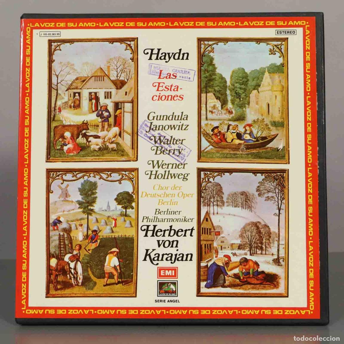 Discos de vinilo: LP. Haydn - Las Estaciones - Herbert von Karajan, Gundula Janowitz, Werner Hollweg, Walter Berry, C