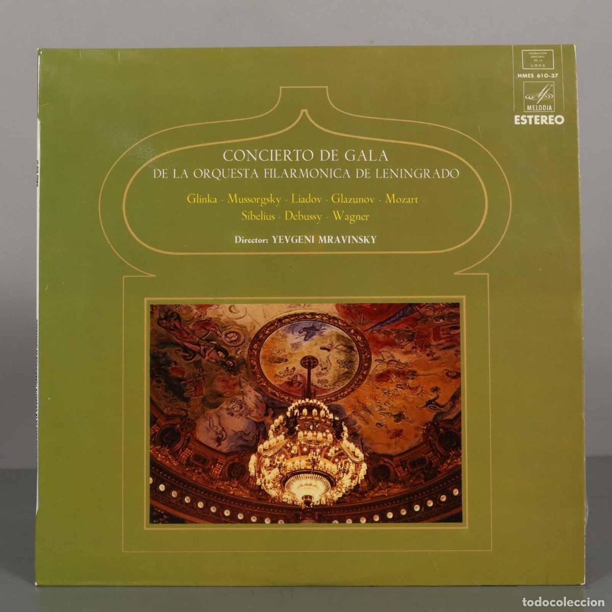 Discos de vinilo: LP. Concierto de Gala de la Orquesta Filarm&oacute;nica de Leningrado - Yevgeni Mravinsky - Melodia