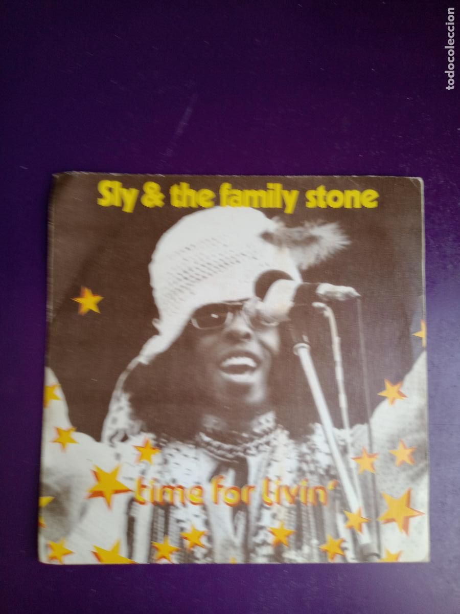 Discos de vinilo: Sly & The Family Stone &ndash; Time For Livin' - Sg EPIC 1974 - FUNK SOUL