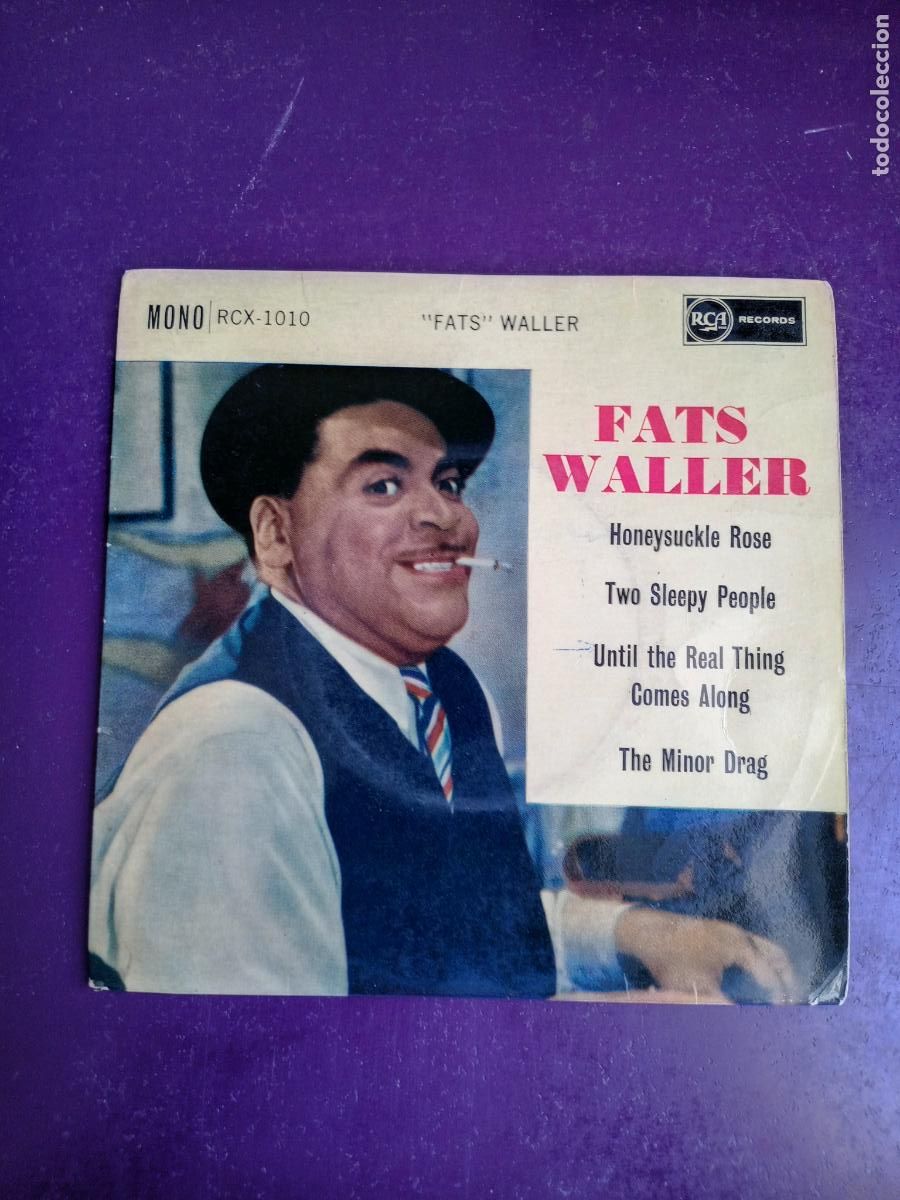 Discos de vinilo: Fats Waller And His Rhythm &ndash; honeysuckle rose+3 EP RCA 1962 - JAZZ, POCO USO EDICION INGLESA