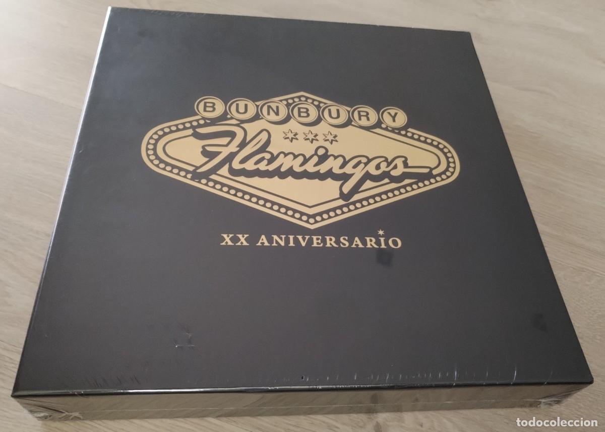 Discos de vinilo: BUNBURY - FLAMINGOS XX ANIVERSARIO ..BOX ..9 VINILOS EN 5 LP + LIBRO DE 2022 NUEVO PRECINTADO