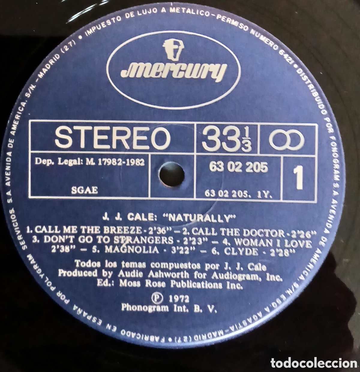 Discos de vinilo: JJ Cale, Naturally//Espa&ntilde;a 1982 vg++/ex - Foto 2