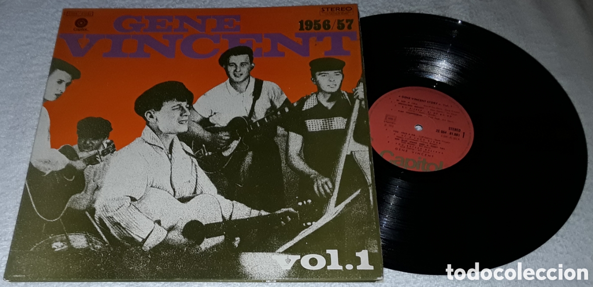 Discos de vinilo: LP - GENE VINCENT - GENE VINCENT STORY VOL.1 1956 / 57 - GATEFOLD - MADE IN FRANCE