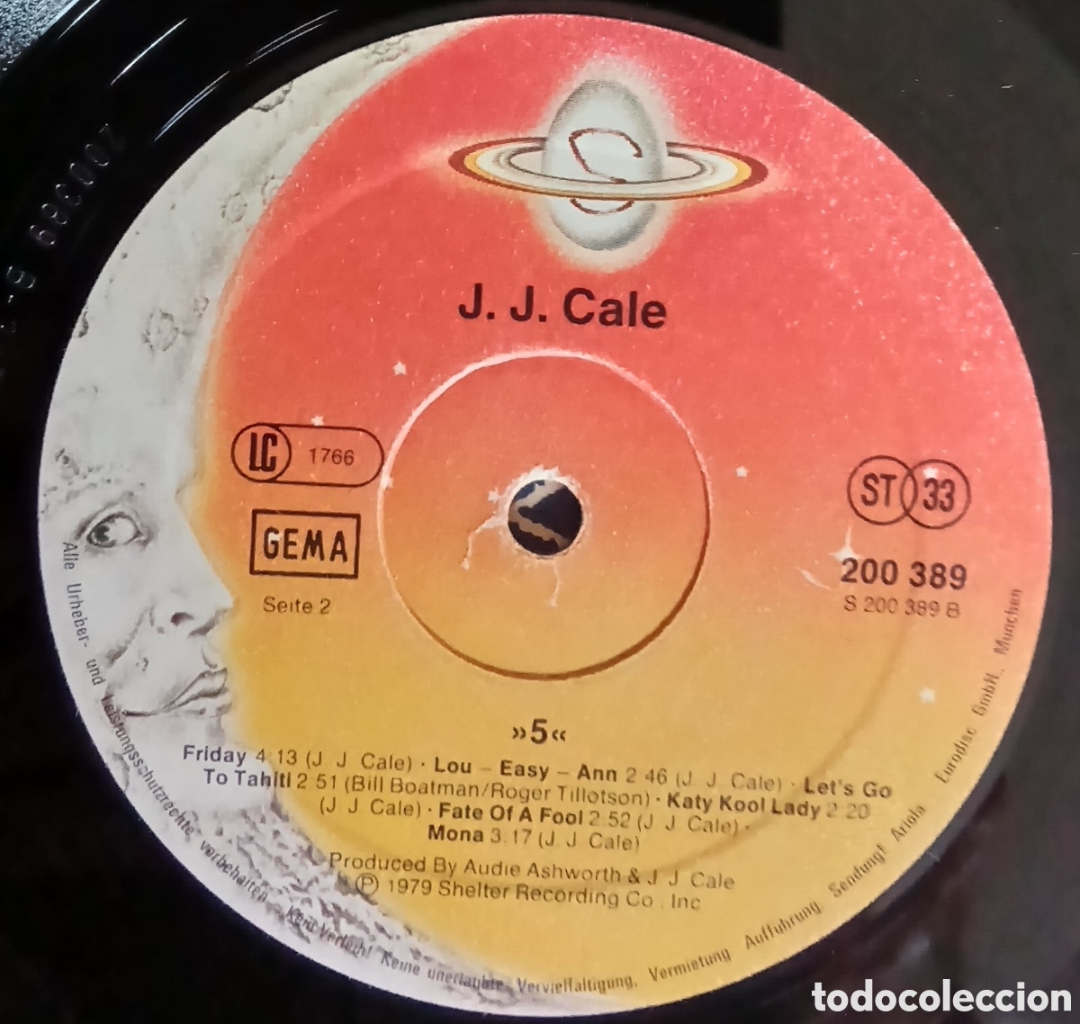 Discos de vinilo: JJ CALE - 5 ///Germany 1979. Vg+ - Foto 2