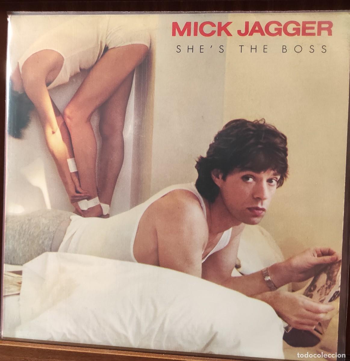 Discos de vinilo: Mick Jagger &lrm;&ndash; She's The Boss - VINILO EDICION ESPA&Ntilde;OLA SELLO CBS 1985