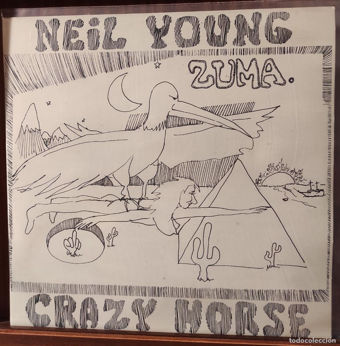 Discos de vinilo: Neil Young With Crazy Horse &lrm;&ndash; Zuma VINILO EDICION ESPA&Ntilde;OLA SELLO REPRISE 1976