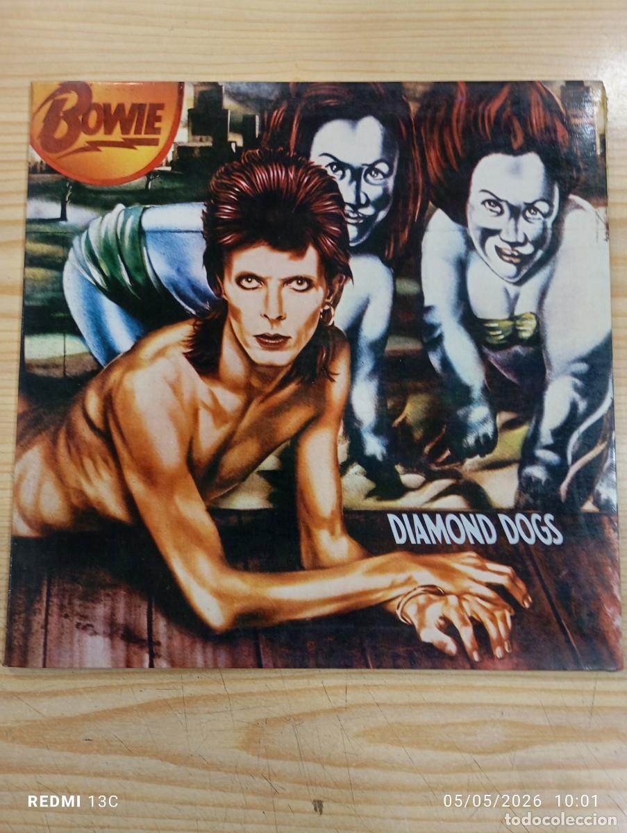 Discos de vinilo: LP - Bowie &lrm;&ndash; Diamond Dogs - Edicion Espa&ntilde;ola - Carpeta doble