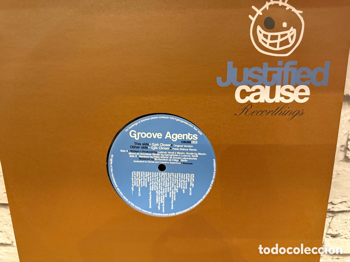 Discos de vinilo: Groove Agents &ndash; Get Closer. Maxi vinilo 2005. Buen estado . Deep house