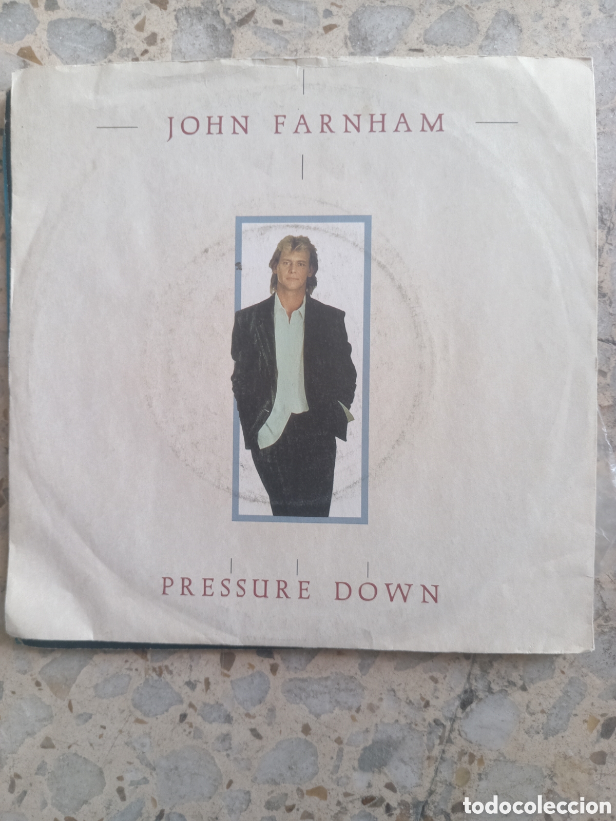 Discos de vinilo: SGL JOHN FARNHAM PRESSURE DOWN 1986 UK