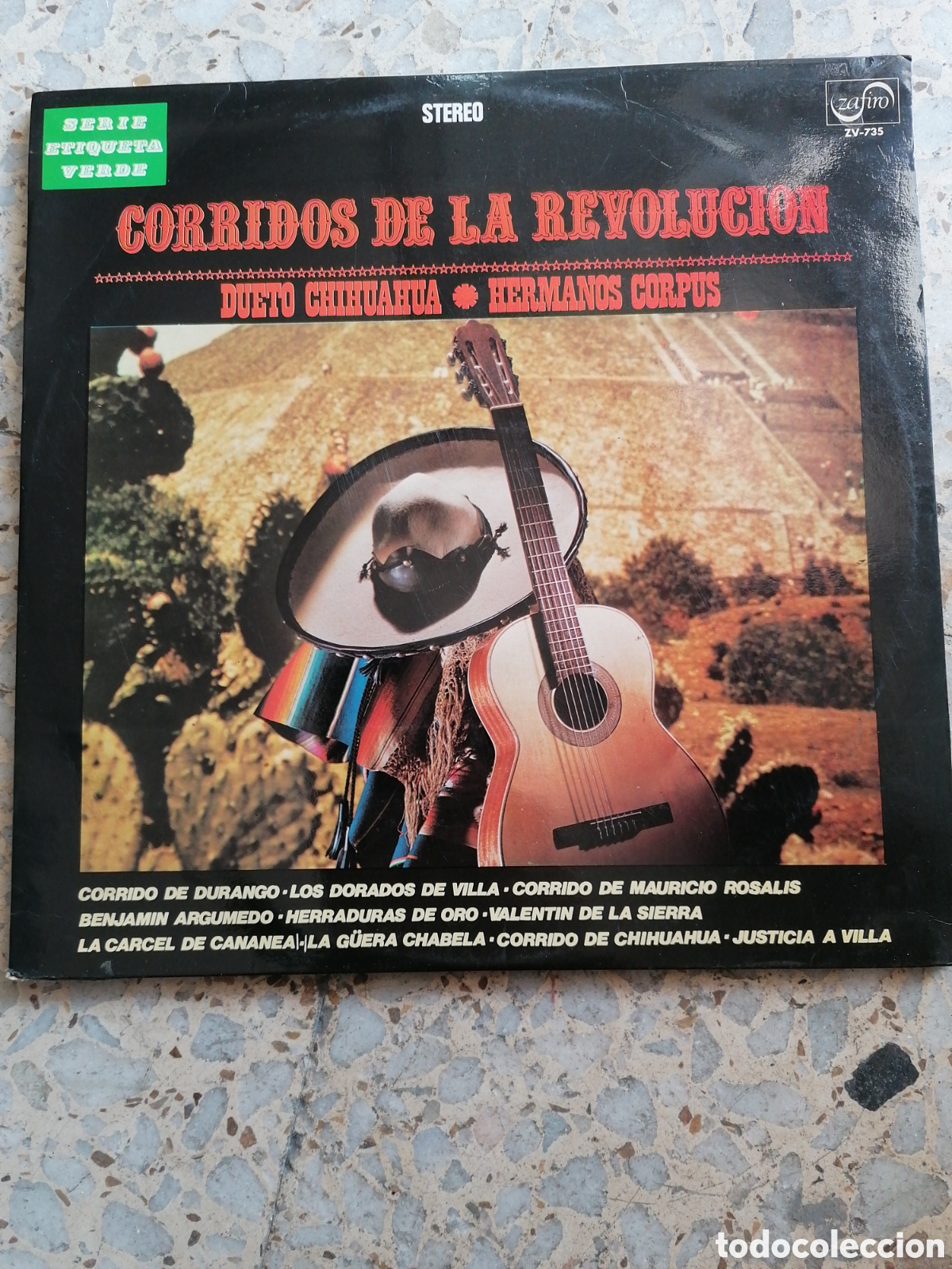 Discos de vinilo: LP CORRIDOS DE LA REVOLUCION DUETO CHIHUAHUA - HERMANOS CORPUS 1973