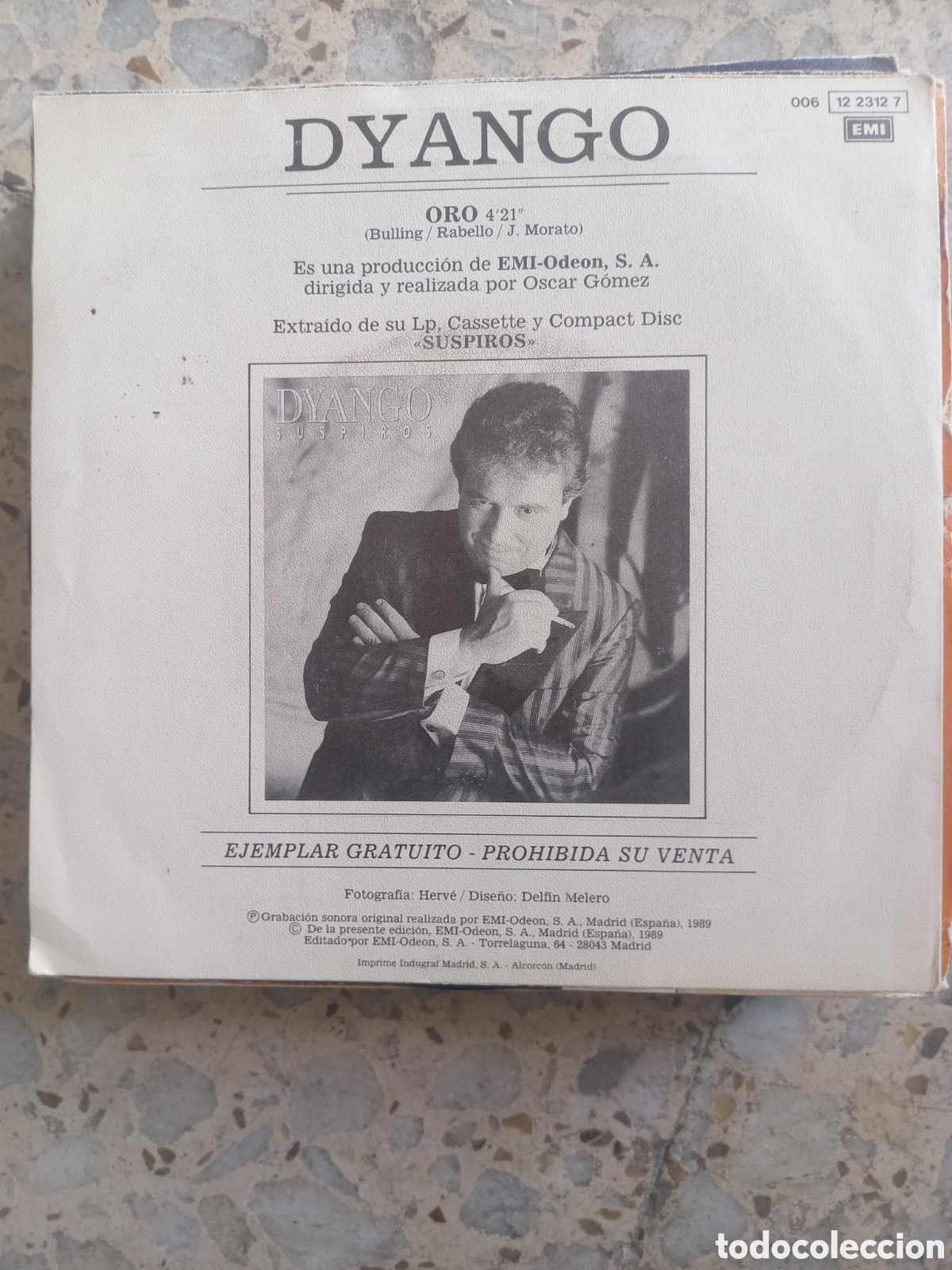 Discos de vinilo: SGL DYANGO ORO 1989 PROMO - Foto 2