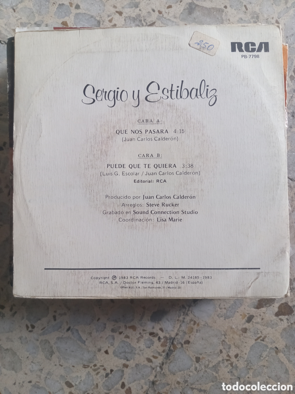 Discos de vinilo: SERGIO ESTIBALIZ QUE NOS PASARA 1983 - Foto 2
