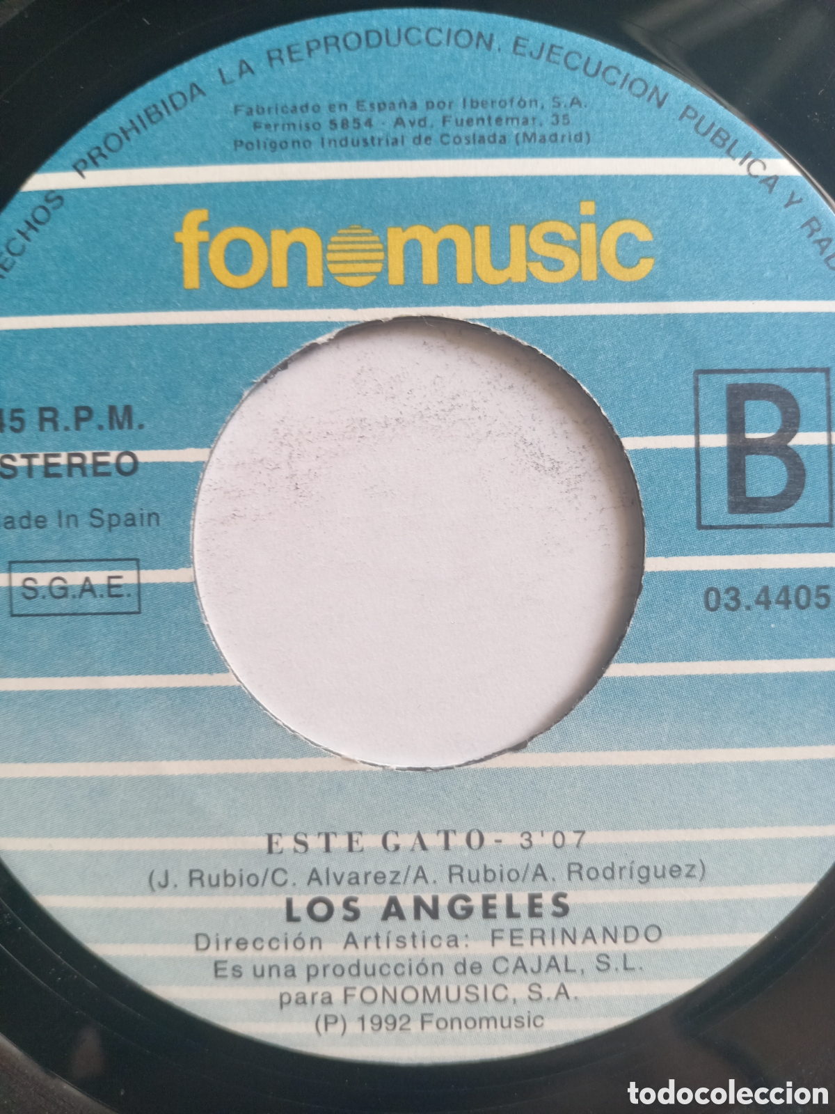 Discos de vinilo: SGL LOS ANGELES PERDIDO 1992 - Foto 2