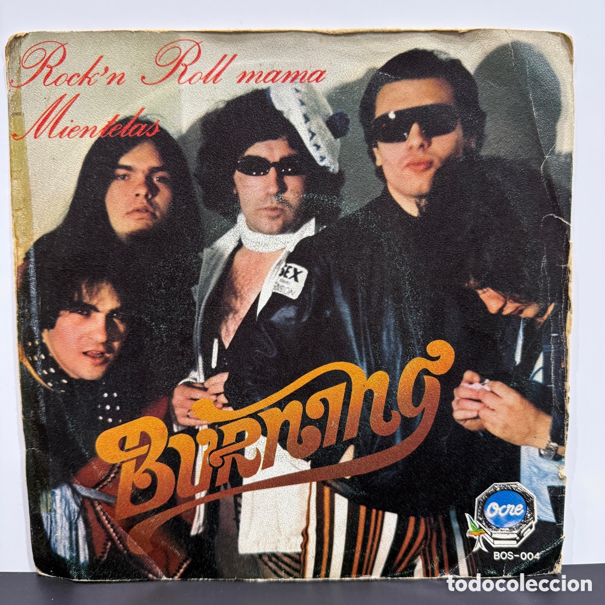 Discos de vinilo: Burning - Rockn Roll Mama (7&rdquo;, Single) - Foto 1