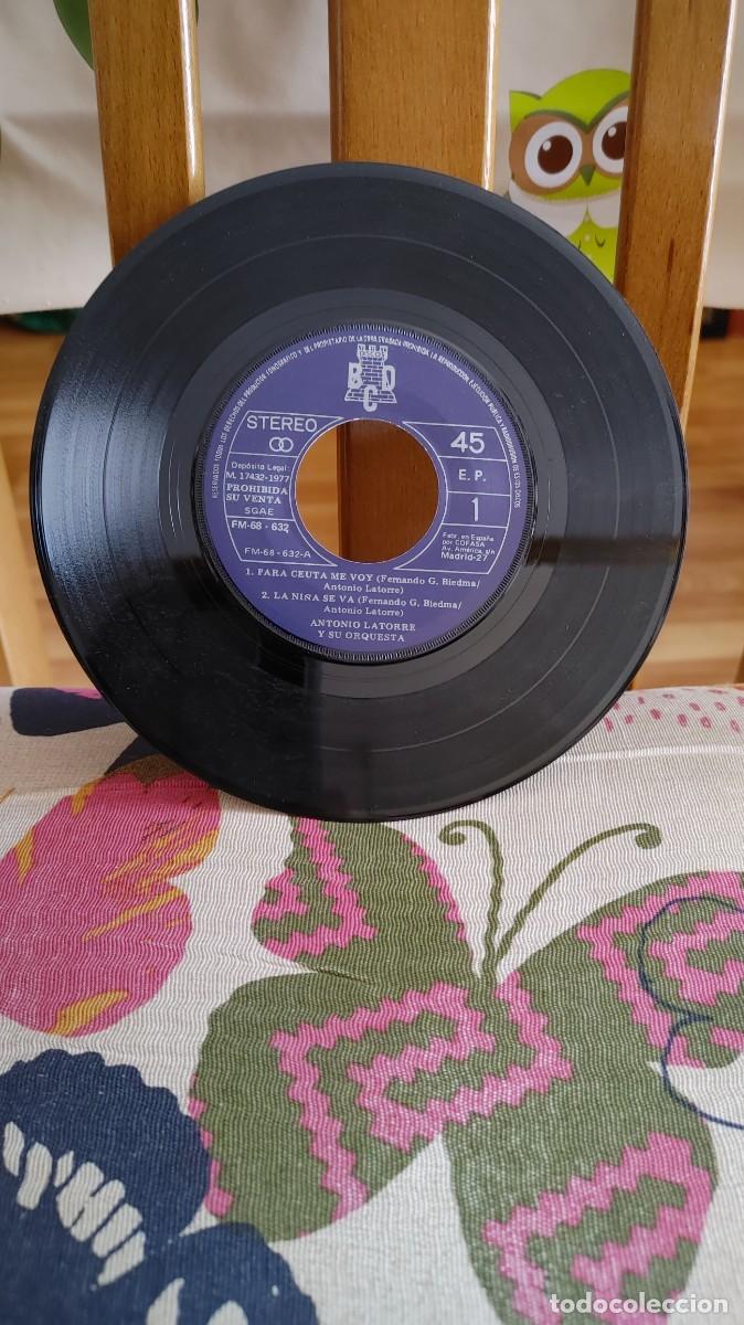 Discos de vinilo: ANTONIO LATORRE-EP PARA CEUTA ME VOY +3-SIN FUNDA