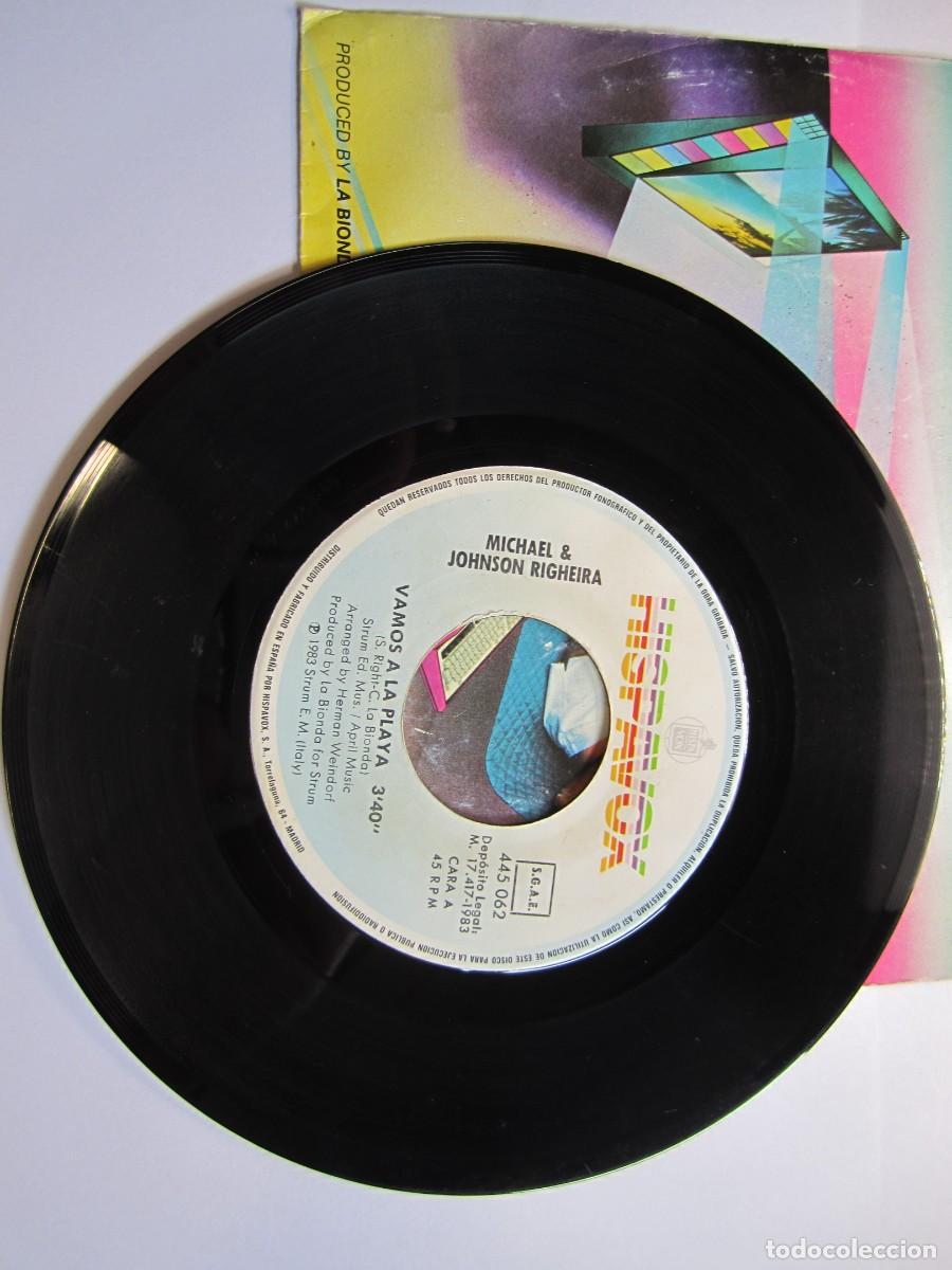 Discos de vinilo: disco vinilo single righeira vamos a la playa - Foto 2