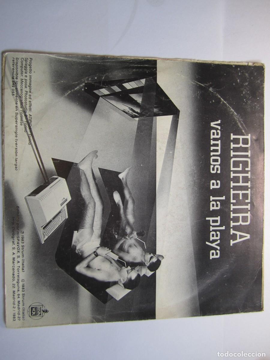 Discos de vinilo: disco vinilo single righeira vamos a la playa - Foto 3