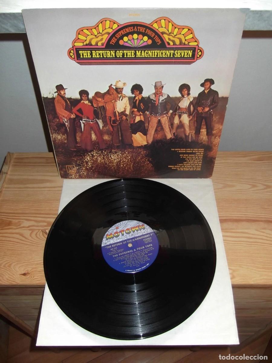 Discos de vinilo: diana ross & the supremes & THE TEMPTATIONS / the return of the magnificent seven 71 ORG USA EDT, EX