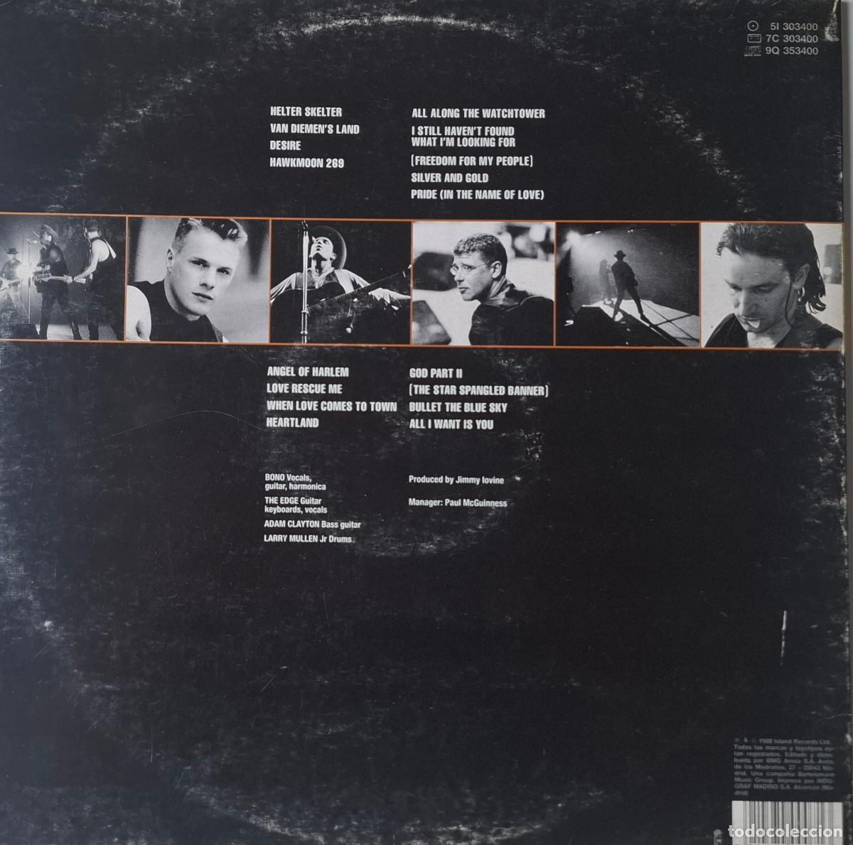Discos de vinilo: U2 - Rattle And Hum, doble LP. - Foto 2