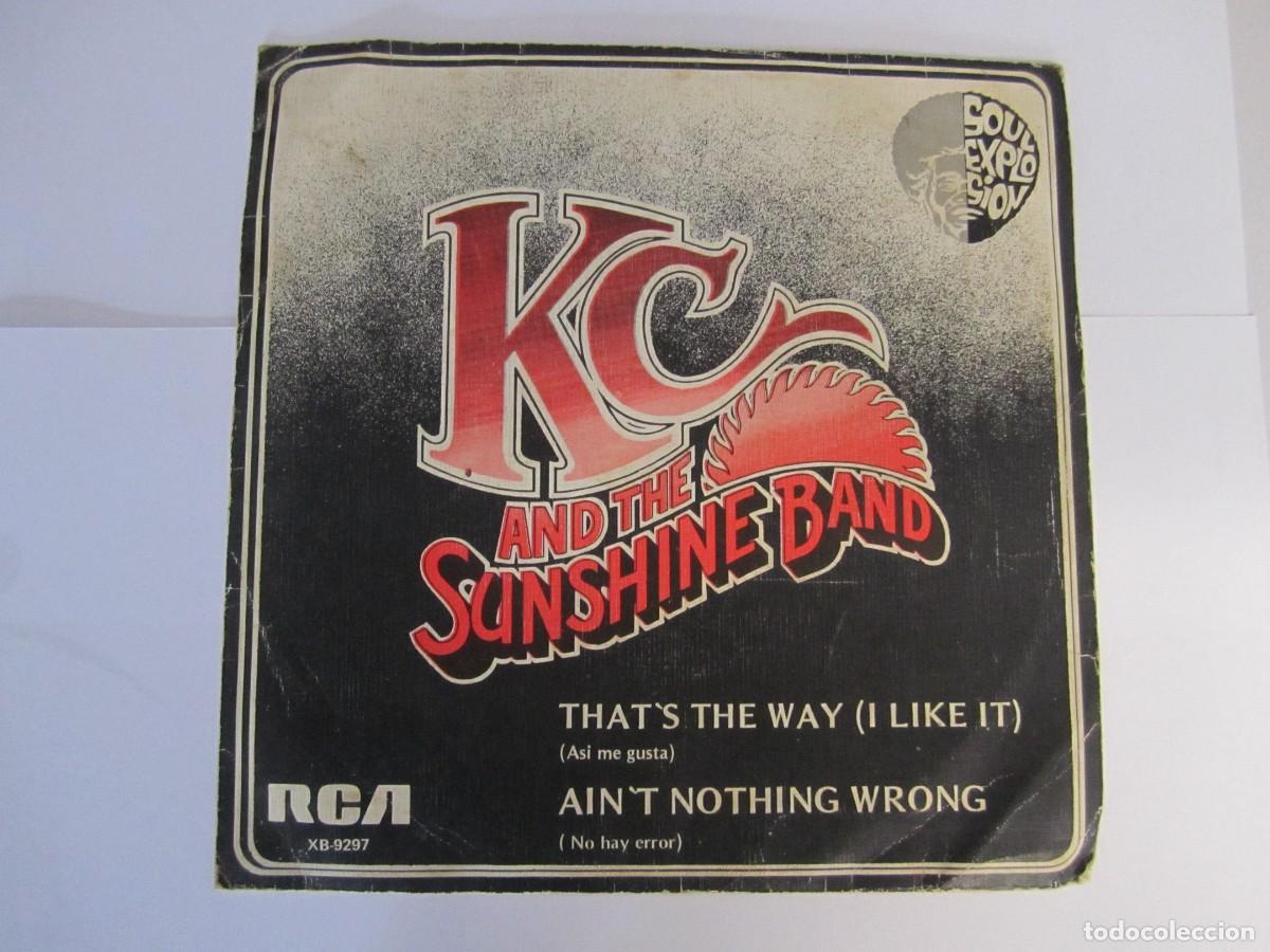 Discos de vinilo: disco vinilo single k c & the sunshine band that's the way