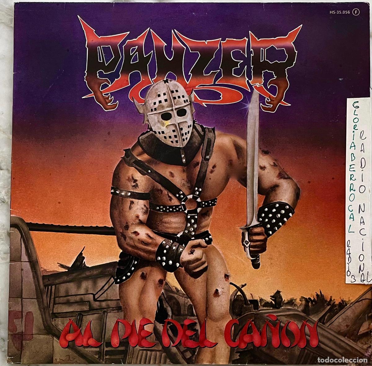 Discos de vinilo: PANZER. AL PIE DEL CA&Ntilde;ON. LP ORIGINAL 1982 CHAPA. CON ETIQUETAS EN PORTADA Y CONTRAPORTADA