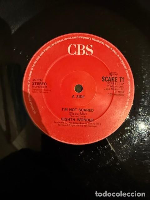 Discos de vinilo: Eighth Wonder &lrm;&ndash; I'm Not Scared. Single Vinilo. VG.No cover.1988.R