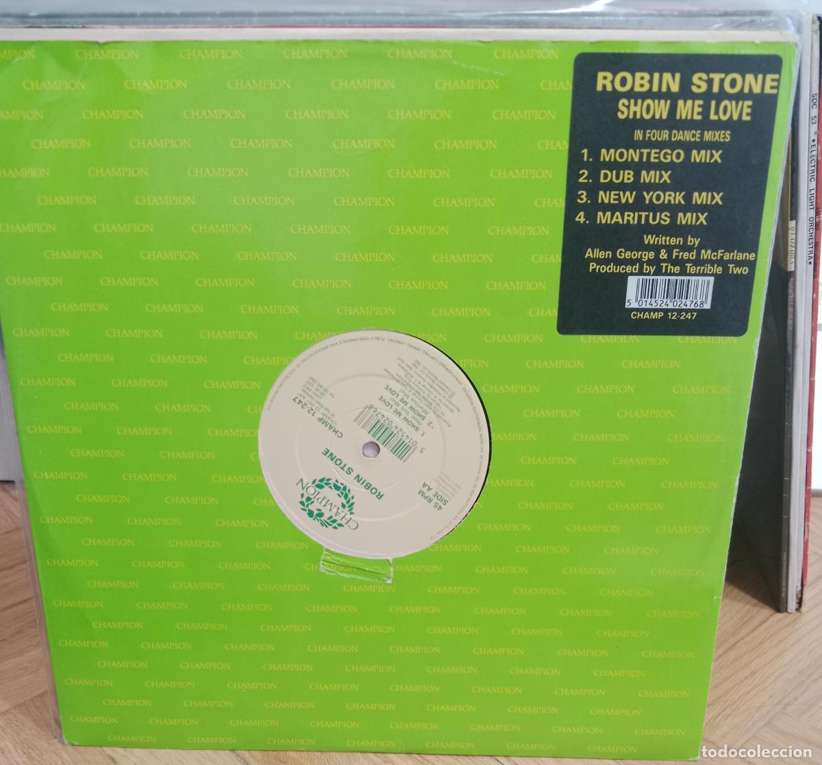 Discos de vinilo: Robin Stone &ndash; Show Me Love Maxi UK 1990