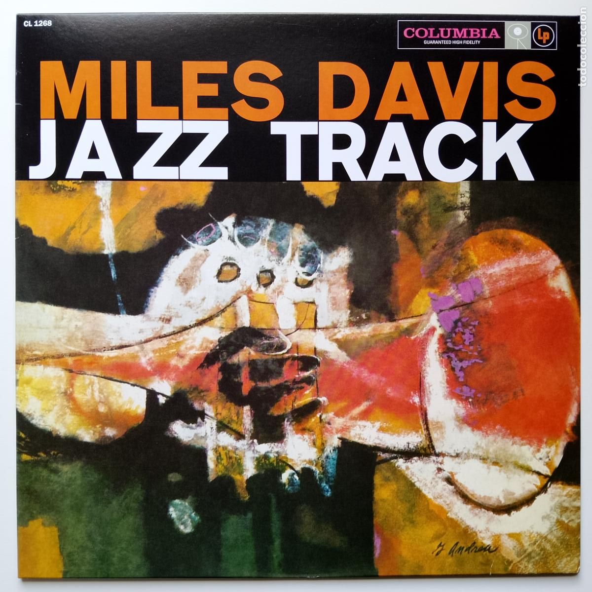 Discos de vinilo: Miles Davis-Jazz Track (LP Columbia) reed. clasico 1959. 'Ascenseur pour l'echafaud'. John Coltrane