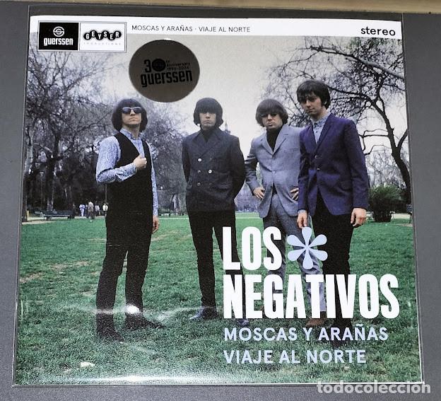 Discos de vinilo: Los Negativos - Moscas y Ara&ntilde;as/Viaje al Norte - 7&rdquo; Single, Guerssen 2026. Nuevo, precintado.