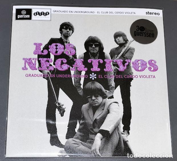 Discos de vinilo: Los Negativos - Graduado en Underground/El Club del Cerdo Violeta - 7&rdquo; Single, Guerssen 2026. Nuevo.