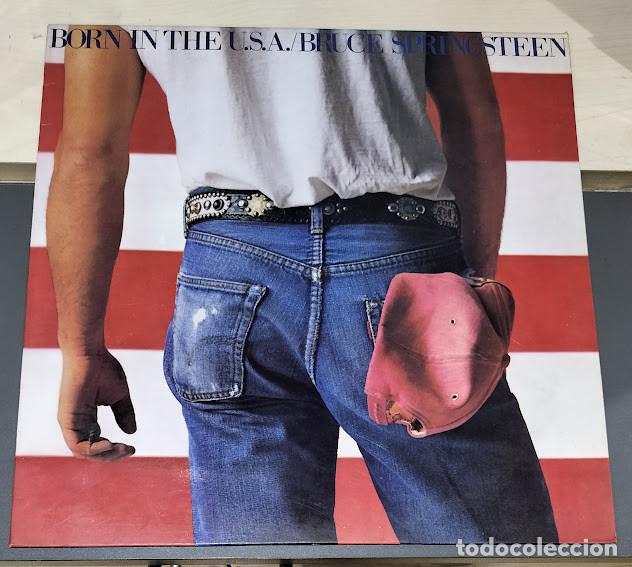 Discos de vinilo: Bruce Springsteen - Born In The U.S.A. - LP CBS ref. S 86304. Ed. espa&ntilde;ola.