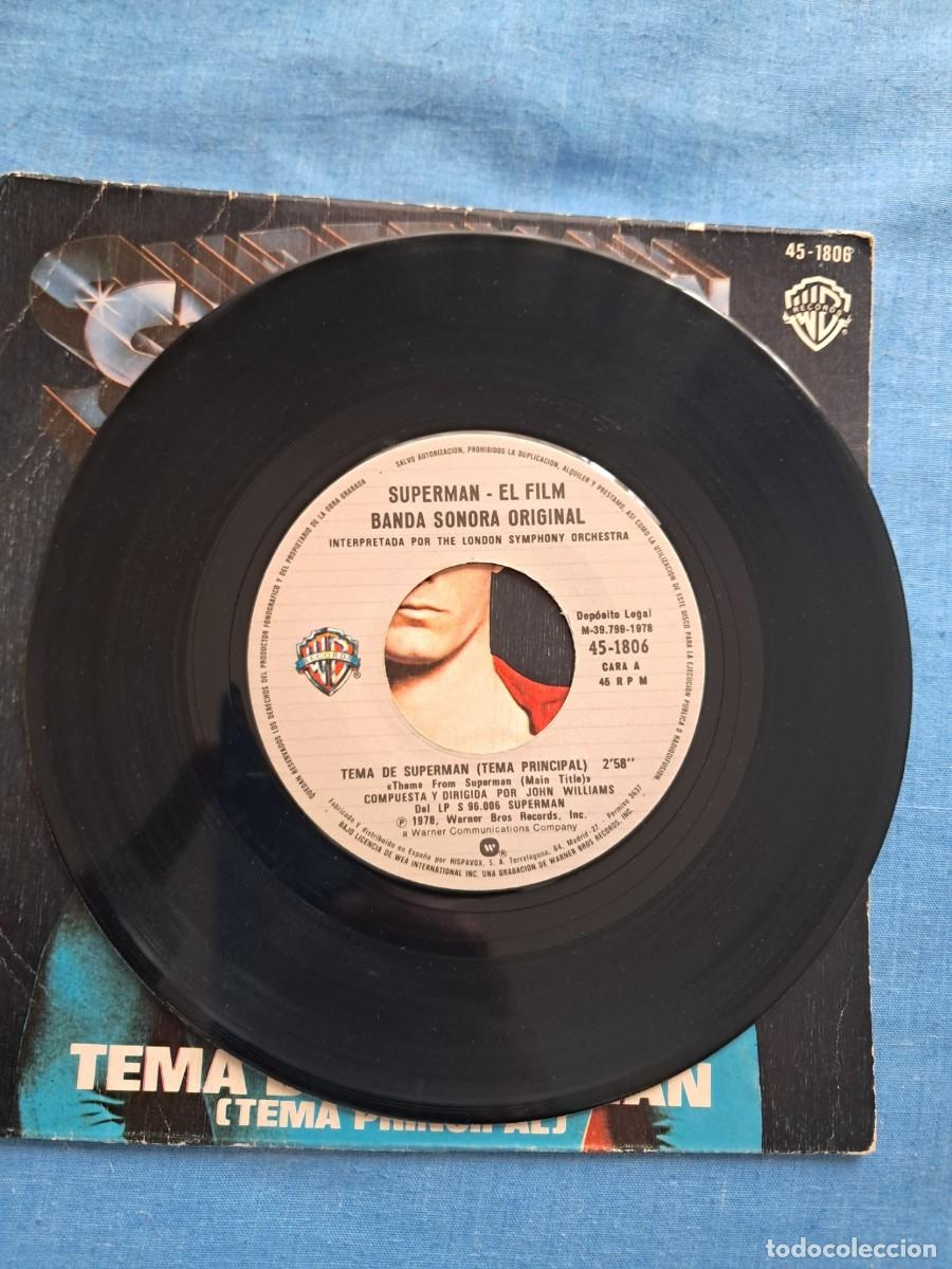 Discos de vinilo: SINGLE DE LA B.S.O. DE &rdquo;SUPERMAN&rdquo; - Foto 3