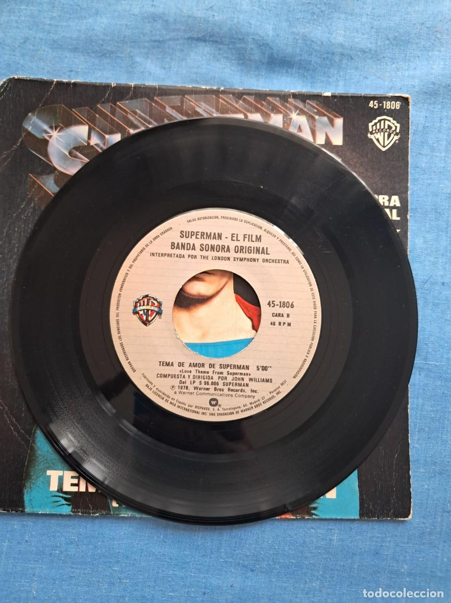 Discos de vinilo: SINGLE DE LA B.S.O. DE &rdquo;SUPERMAN&rdquo; - Foto 4