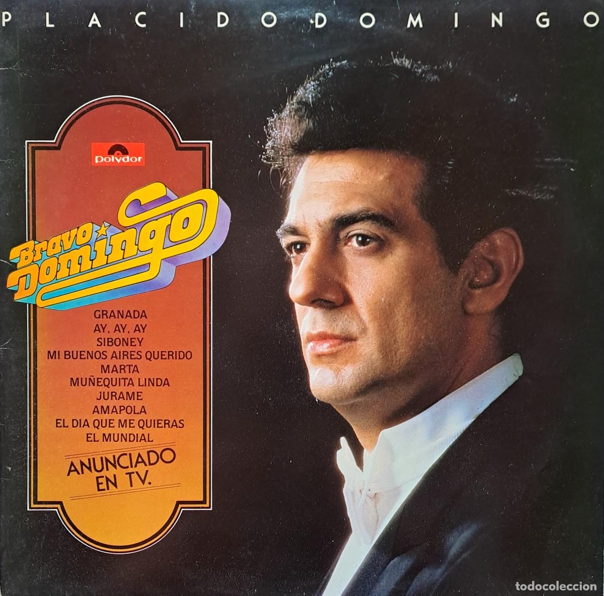 Discos de vinilo: LPs PLACIDO DOMINGO, BRAVO DOMINGO. GRANADA, EL DIA QUE ME QUIERAS...... LP-SESP-563