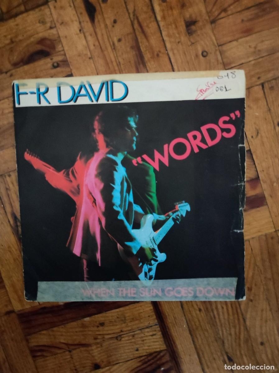 Discos de vinilo: Vinilo 45 RPM F-R David &ndash; Words