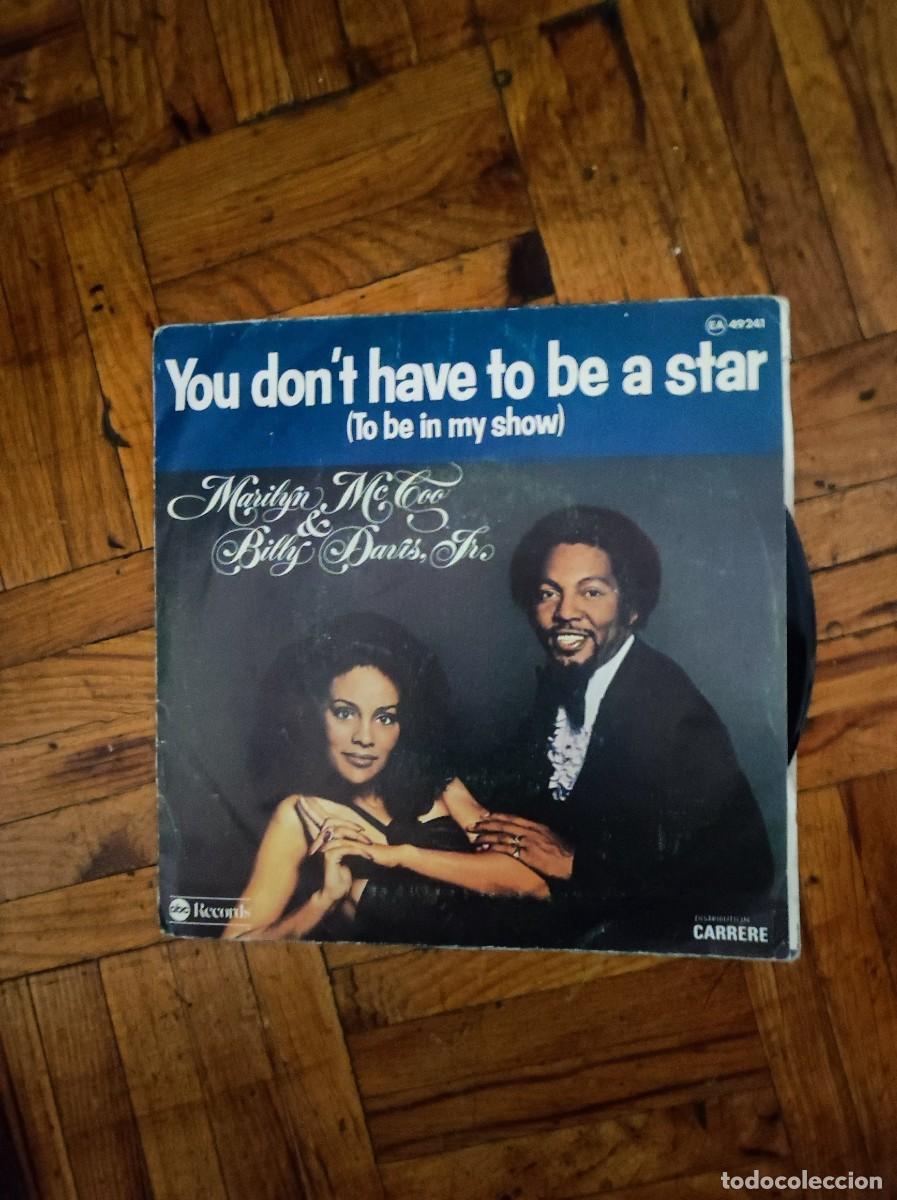 Discos de vinilo: Vinilo 45 RPM Marilyn McCoo & Billy Davis Jr. &ndash; You Don't Have To Be A Star