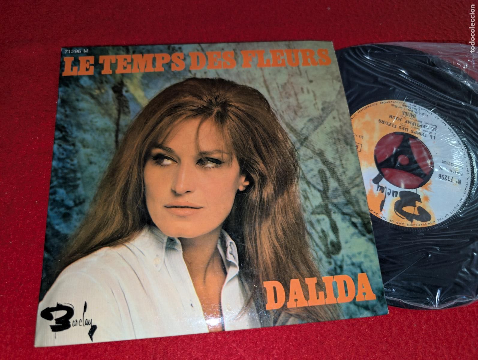 Discos de vinilo: DALIDA Le temps des fleurs/Le septieme jour +2 ep 7'' 1968 Barclay FRANCE FRANCIA