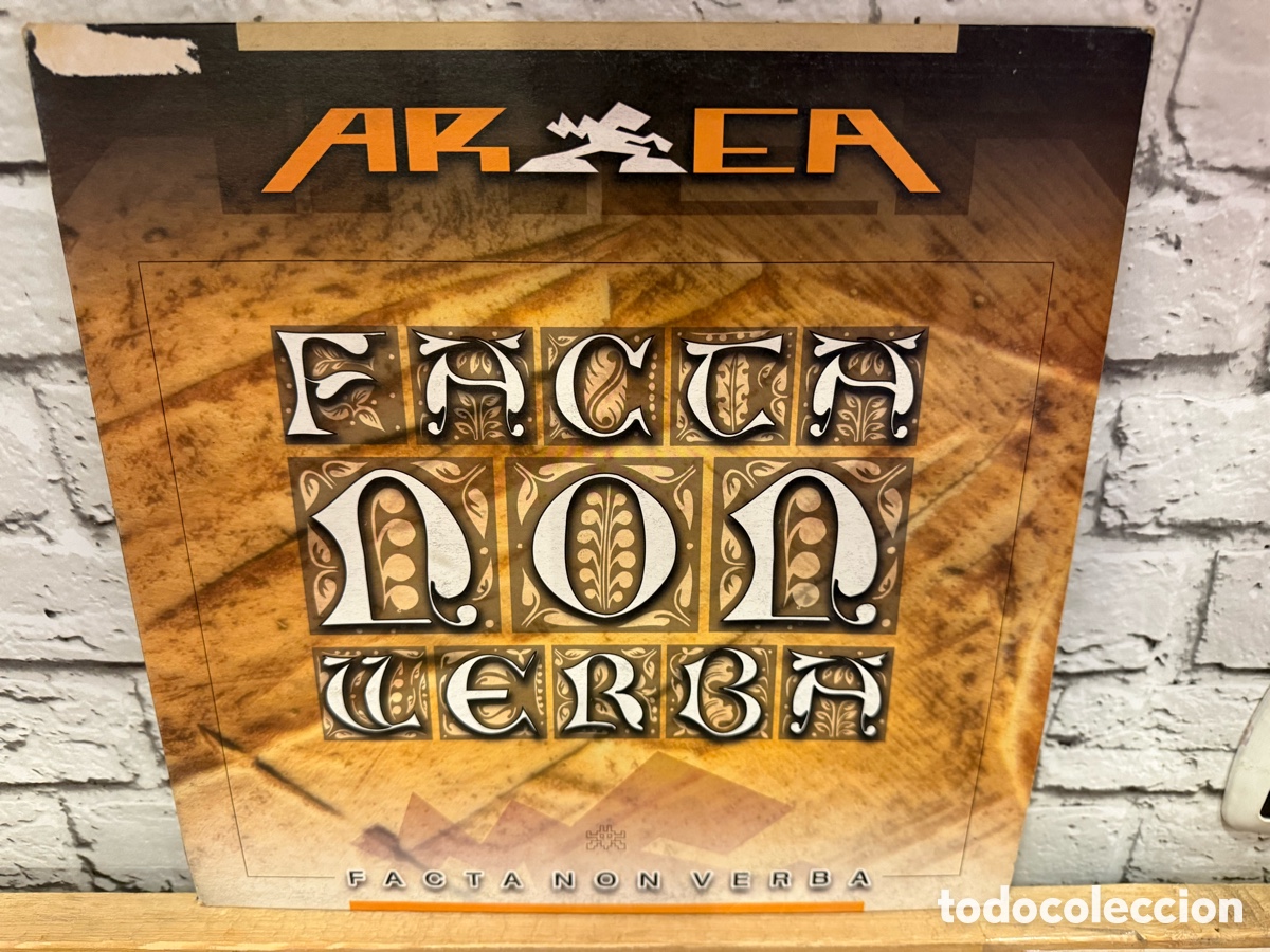 Discos de vinilo: Area &lrm;&ndash; Facta Non Verba. Maxi vinilo 2001. Trance .